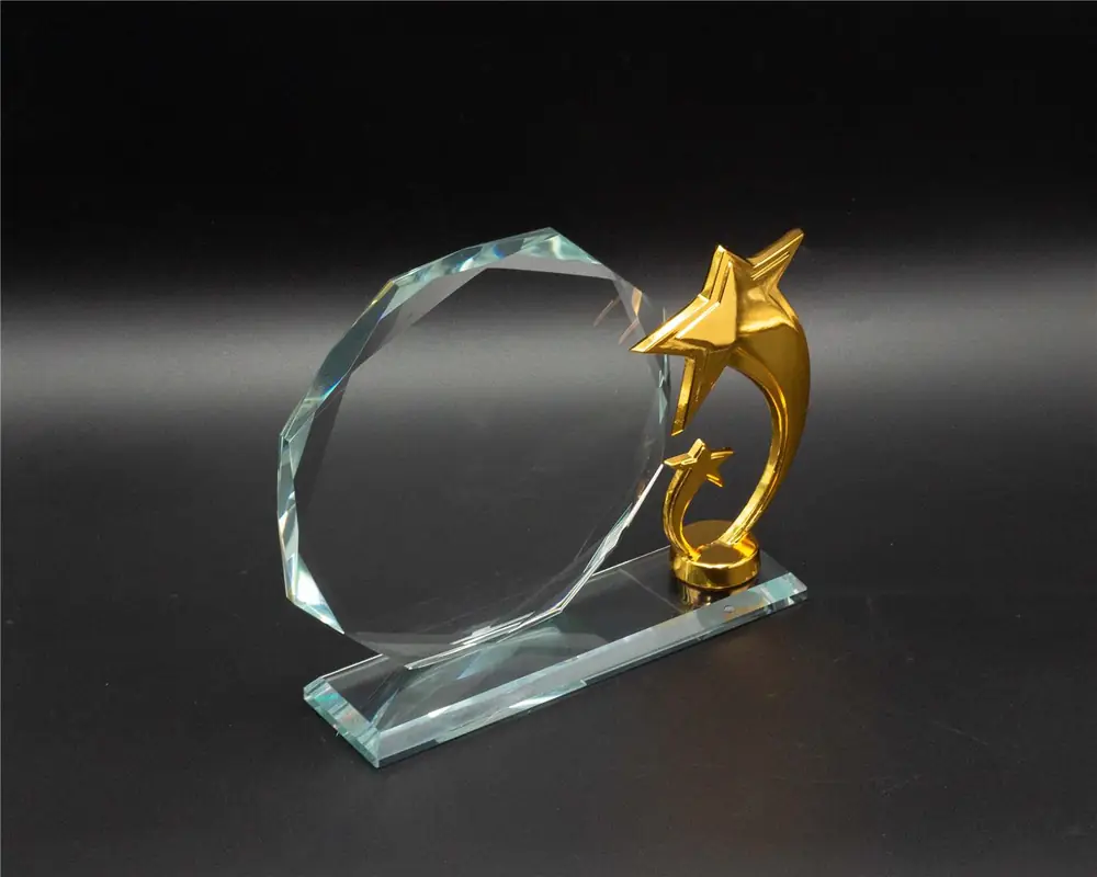 Award en cristal premium gravé pour cérémonie d'entreprise