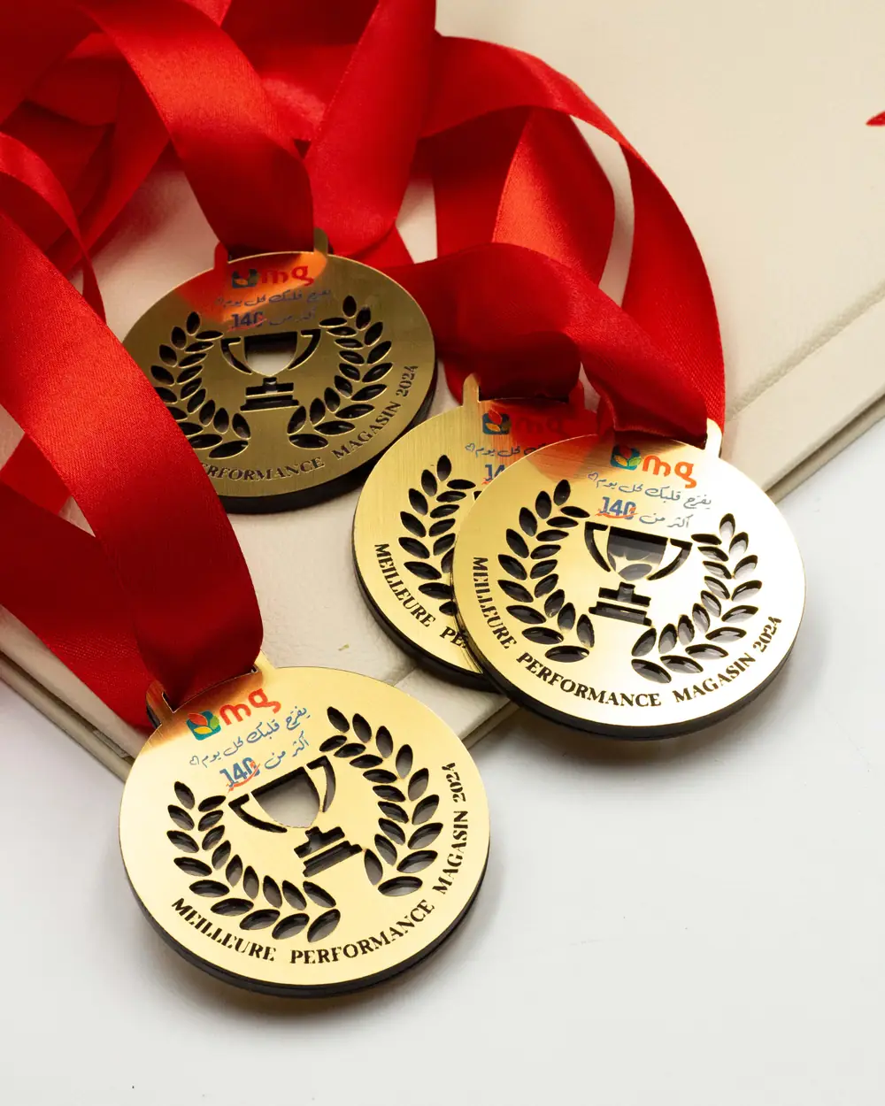 Médaille or personnalisée pour compétition sportive en Tunisie
