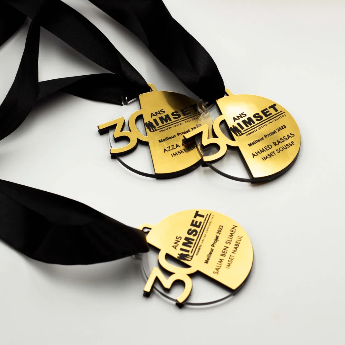 Médaille plexi personnalisée sur mesure Tunisie